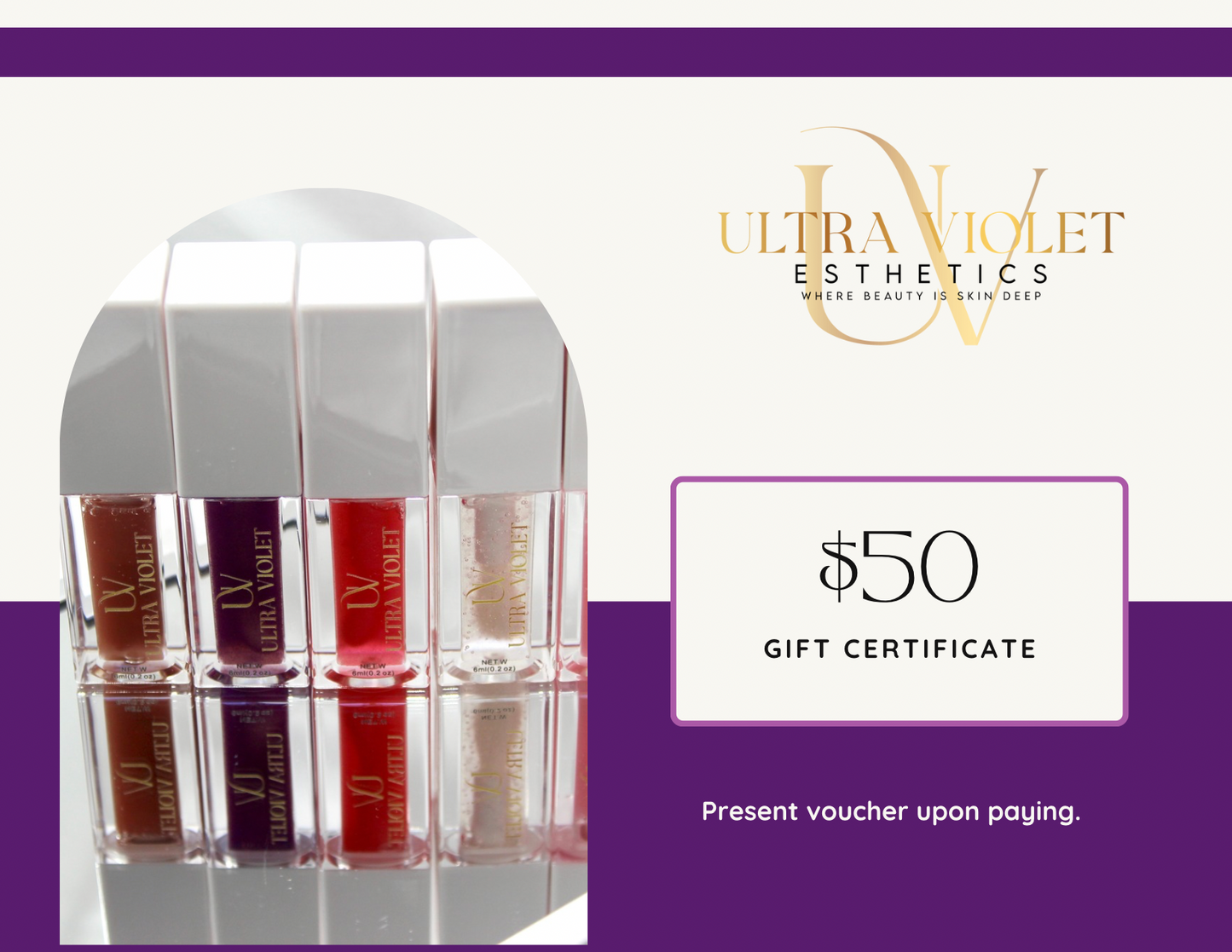 Ultra Violet Esthetics Virtual Gift Card